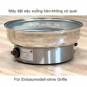 Einbau-Heisse Pfanne für 53cm Ø, 230V, 2,2 kW,  300 °C, 18 Liter, 12,5cm Höhe